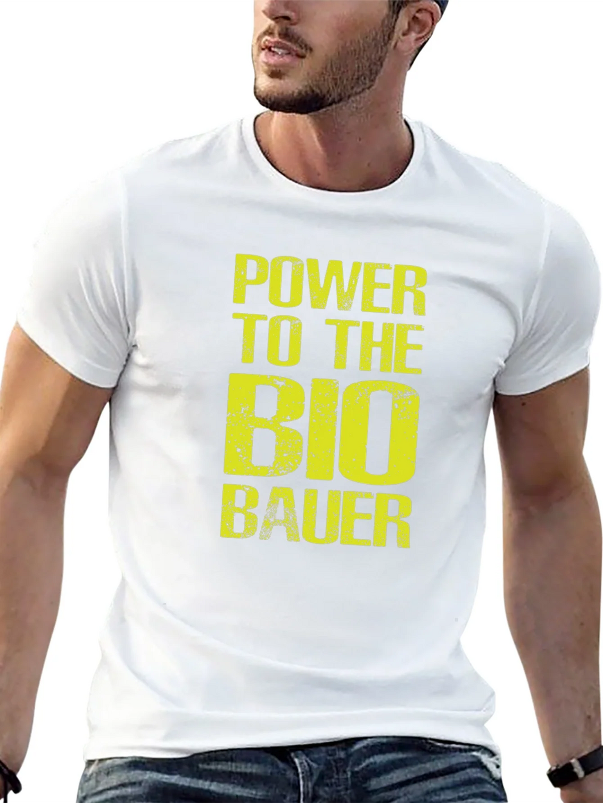 Power to the Bio Bauer Black Graphic Tee product image 12