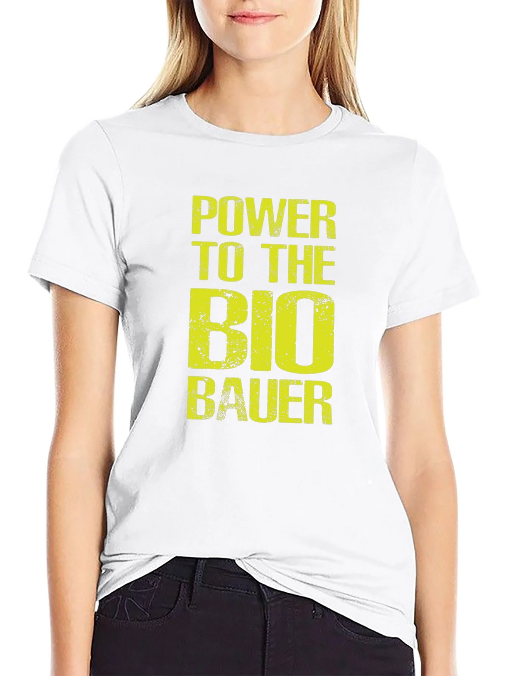 Power to the Bio Bauer Black Graphic Tee product image 8