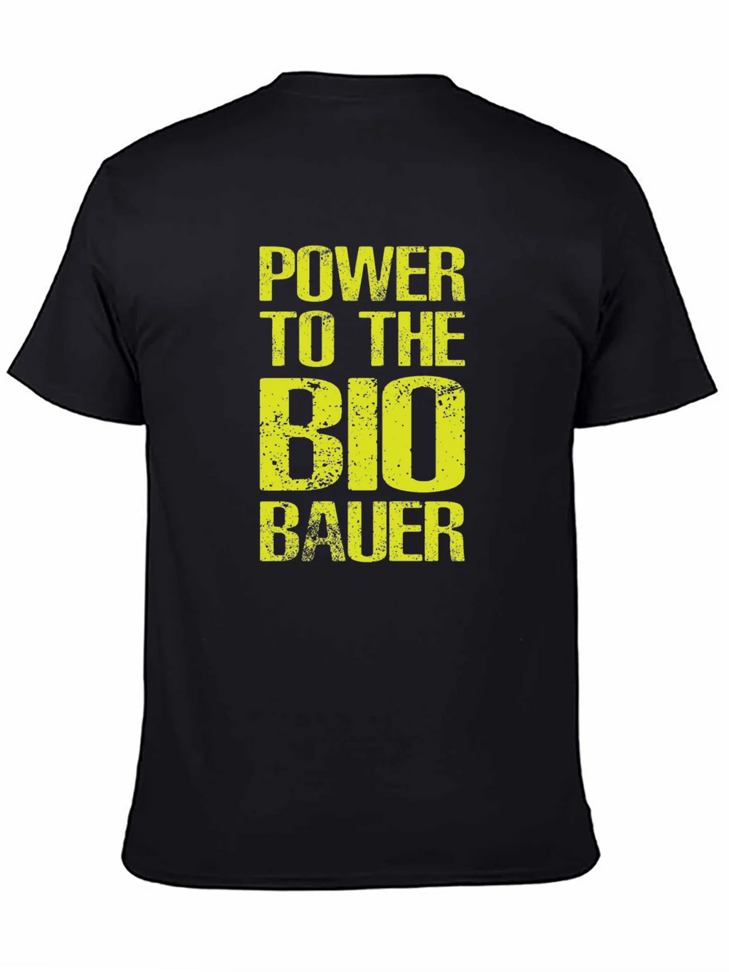 Power to the Bio Bauer Black Graphic Tee product image 4