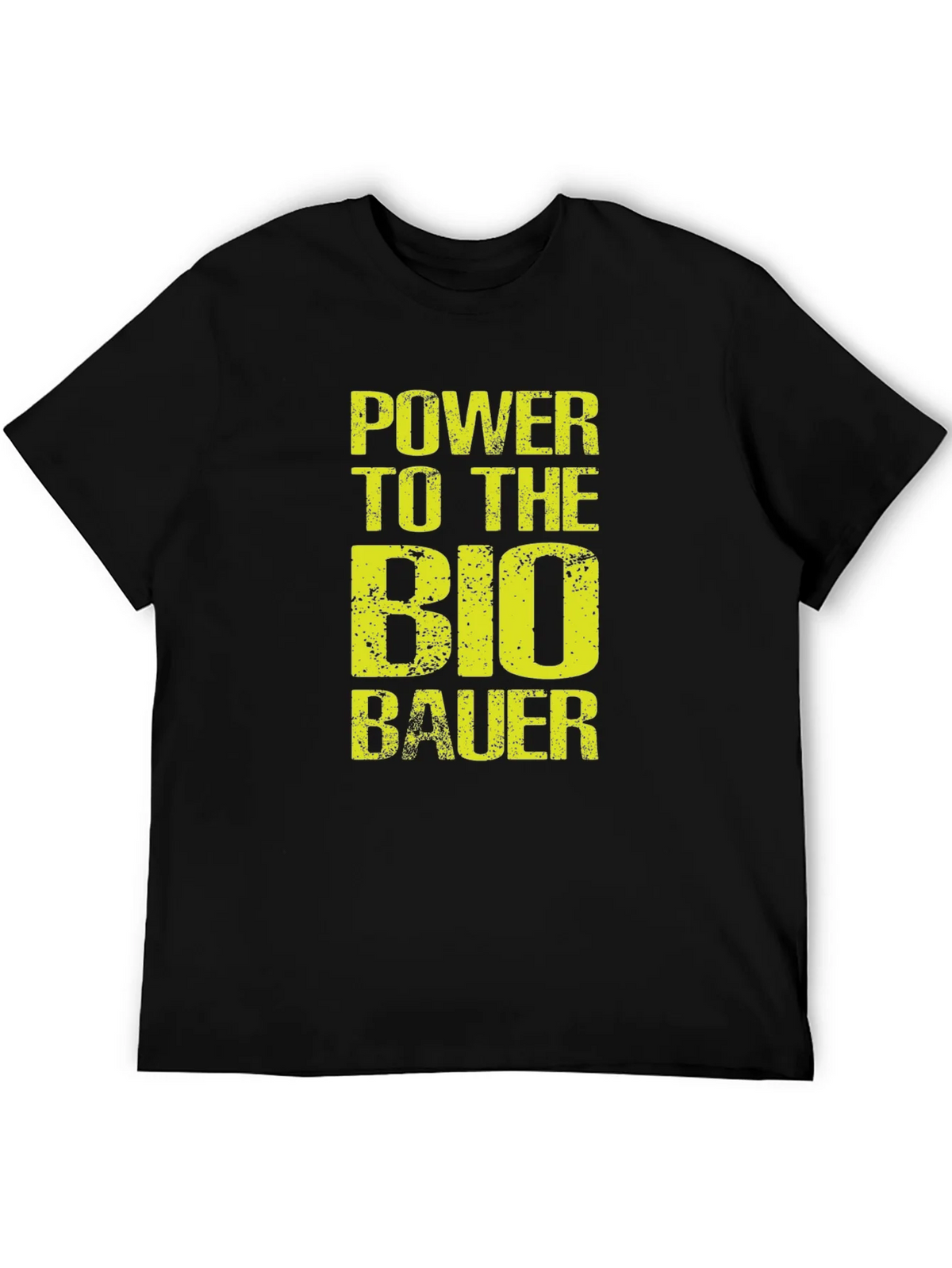 Power to the Bio Bauer Black Graphic Tee product image 5