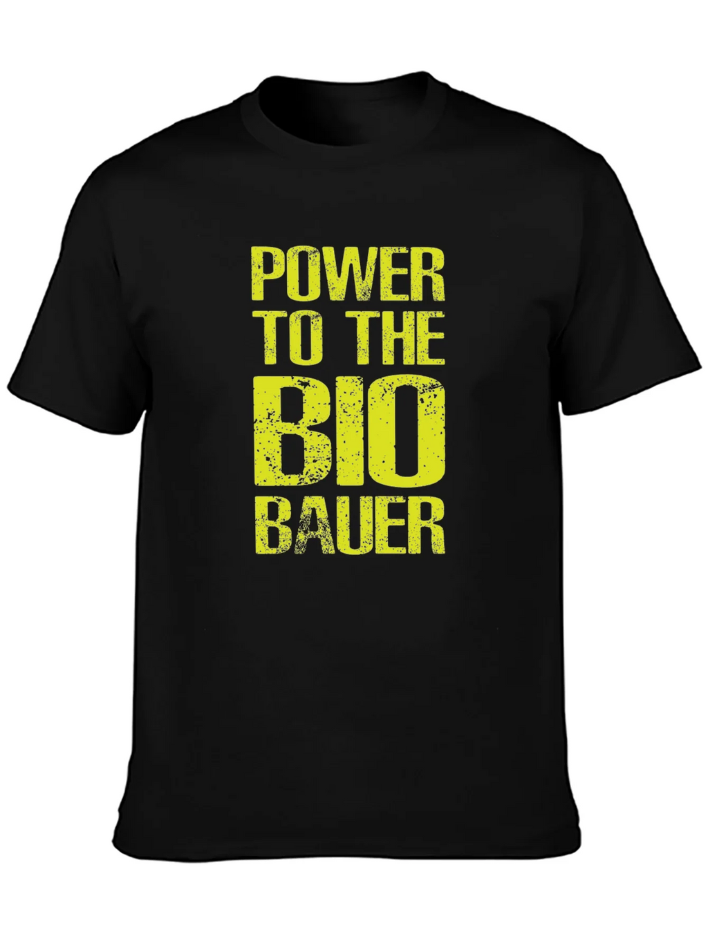Power to the Bio Bauer Black Graphic Tee product image 3
