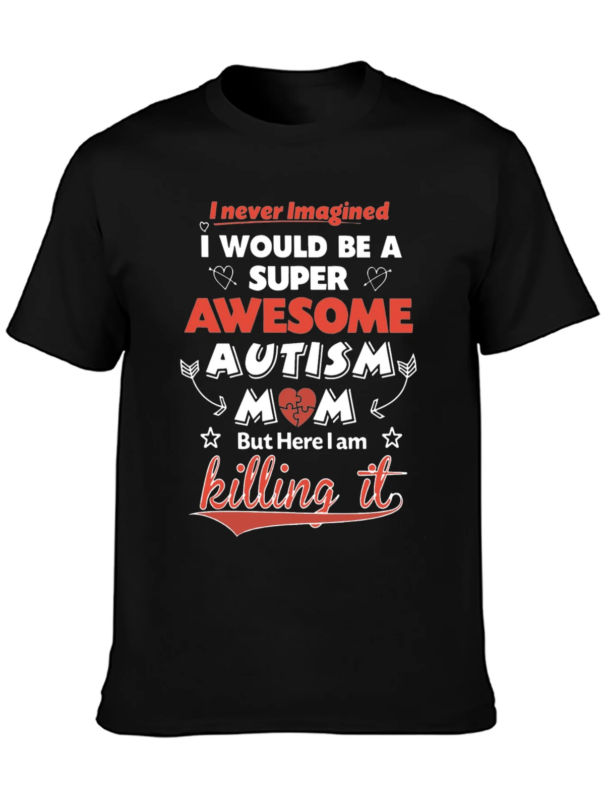 Awesome Autism Mom T-Shirt - Super Tee product image 3