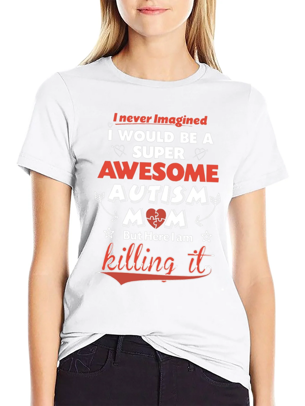 Awesome Autism Mom T-Shirt - Super Tee product image 8