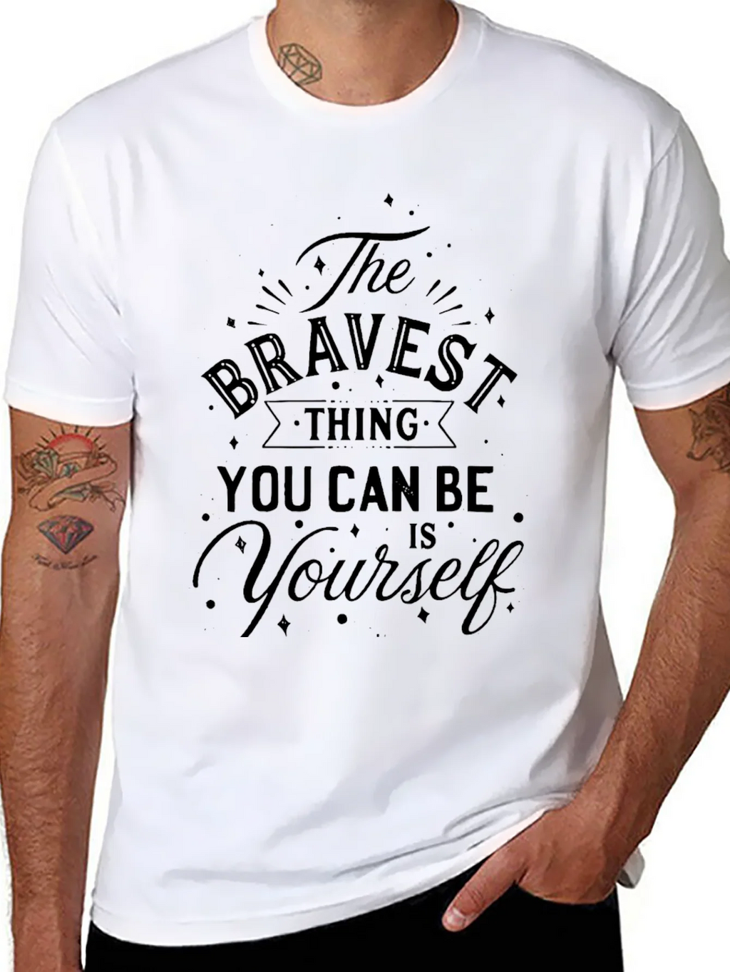 Bravest Thing Graphic Tee - Black product image 7