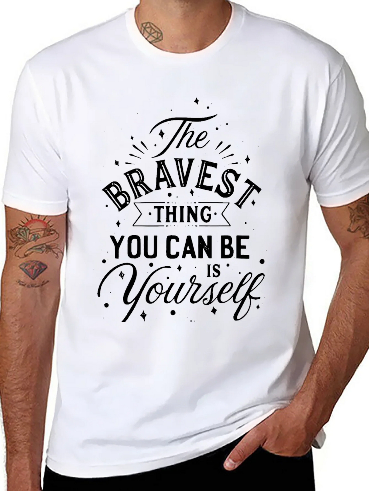 Bravest Thing Graphic Tee - Black product image 7