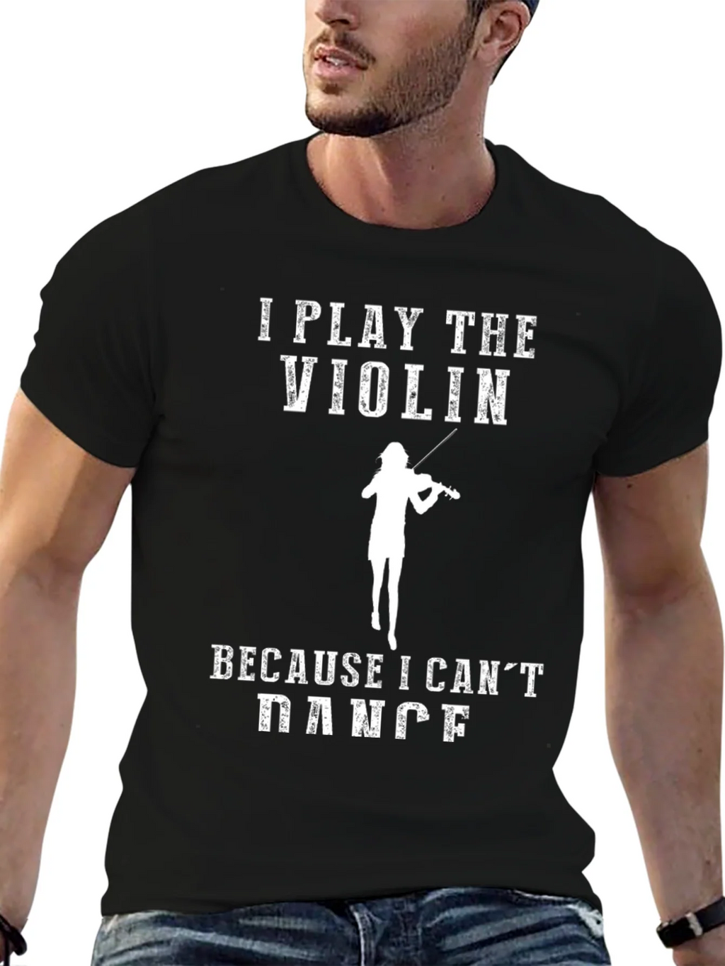Violin Player Humor T-Shirt - I Play The Because I Cant product image 6