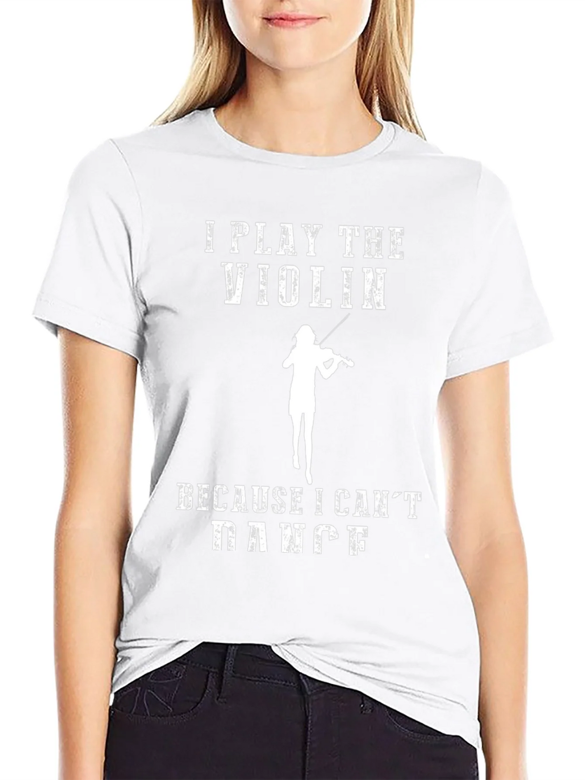 Violin Player Humor T-Shirt - I Play The Because I Cant product image 8