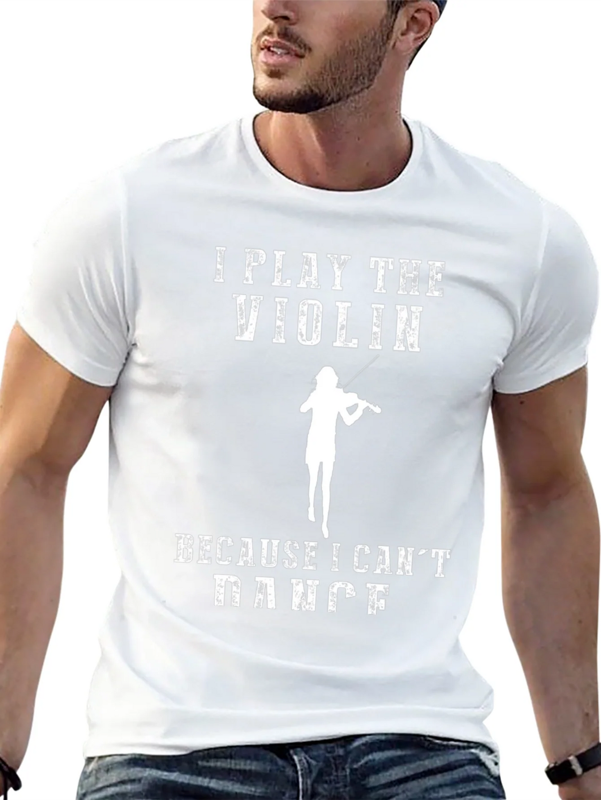 Violin Player Humor T-Shirt - I Play The Because I Cant product image 12