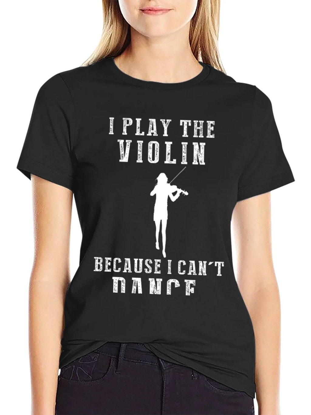 Violin Player Humor T-Shirt - I Play The Because I Cant product image 2