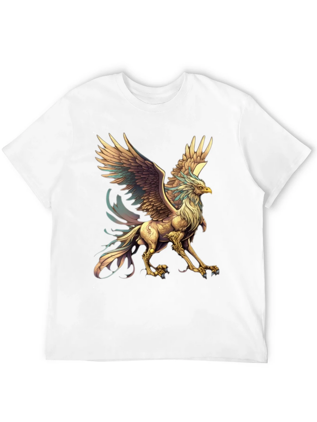 Mythical Griffin Graphic Tee - Black Cotton T-Shirt product image 11