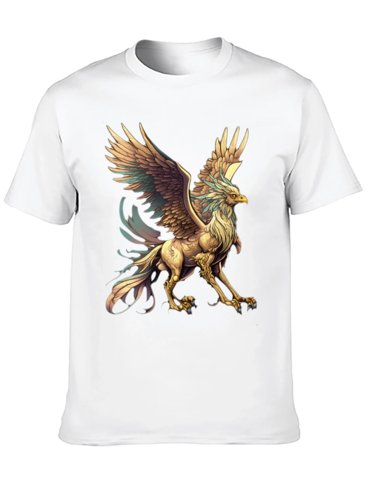 Mythical Griffin Graphic Tee - Black Cotton T-Shirt product image 9