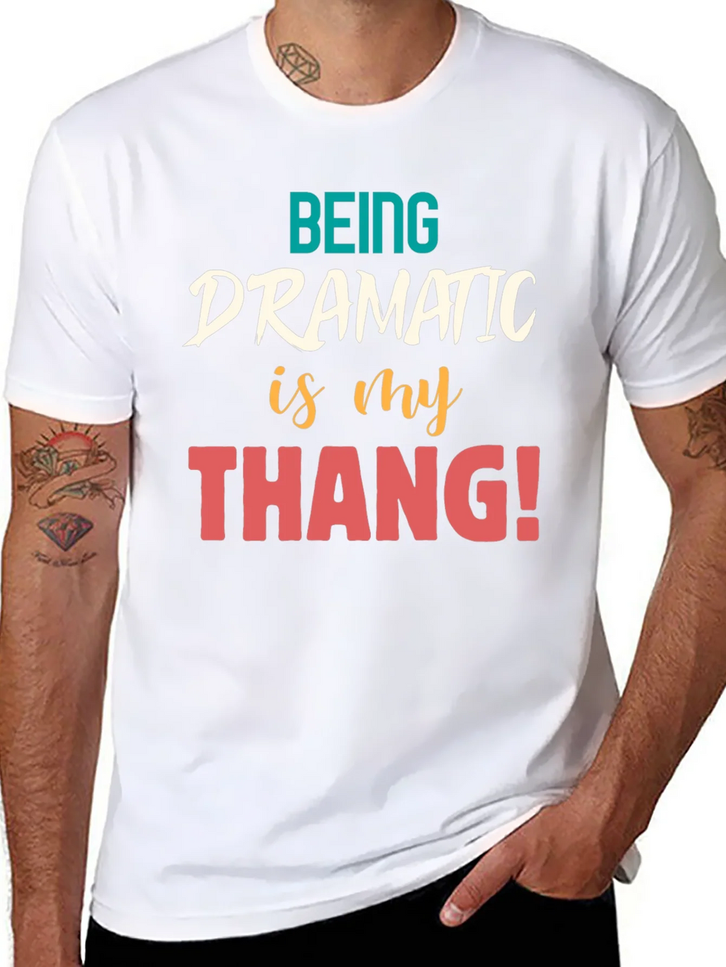 Dramatic Thang Graphic Tee - Black product image 7