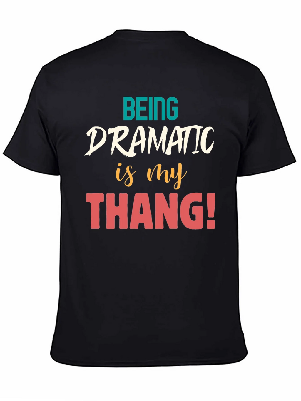 Dramatic Thang Graphic Tee - Black product image 4