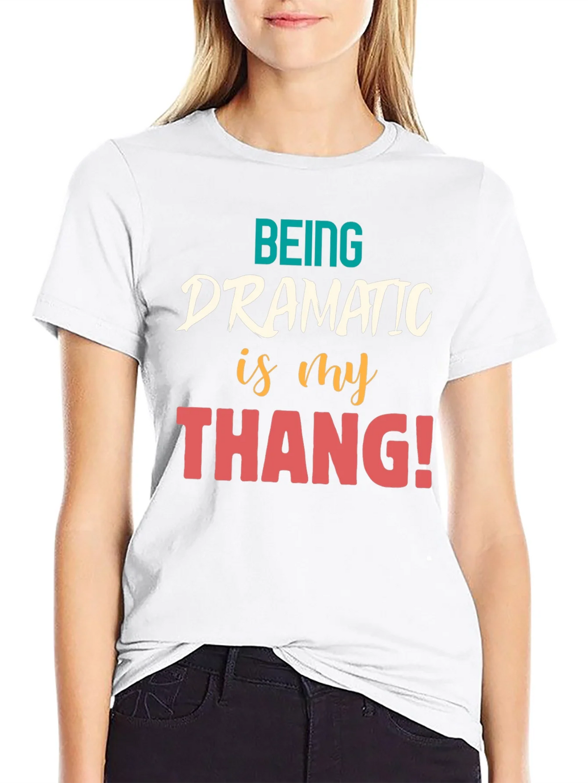 Dramatic Thang Graphic Tee - Black product image 8