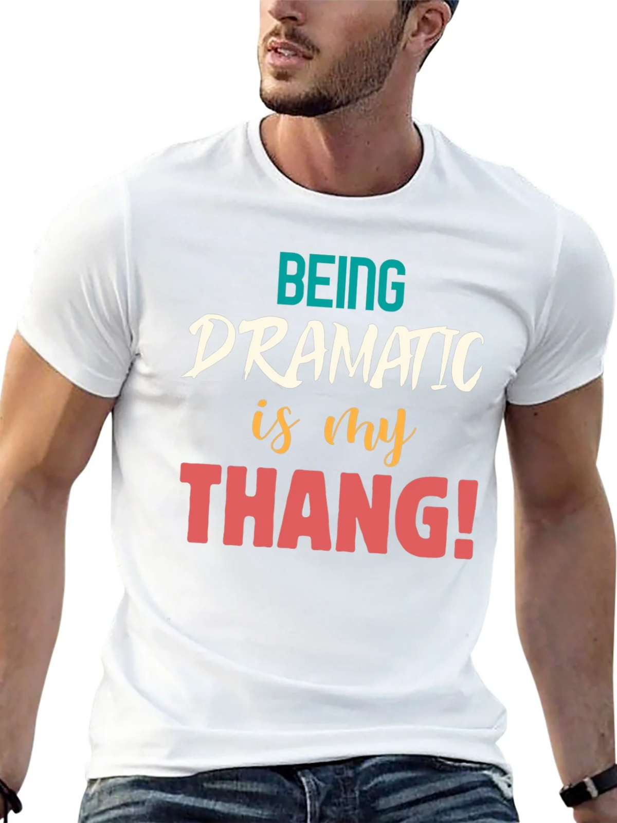 Dramatic Thang Graphic Tee - Black product image 12