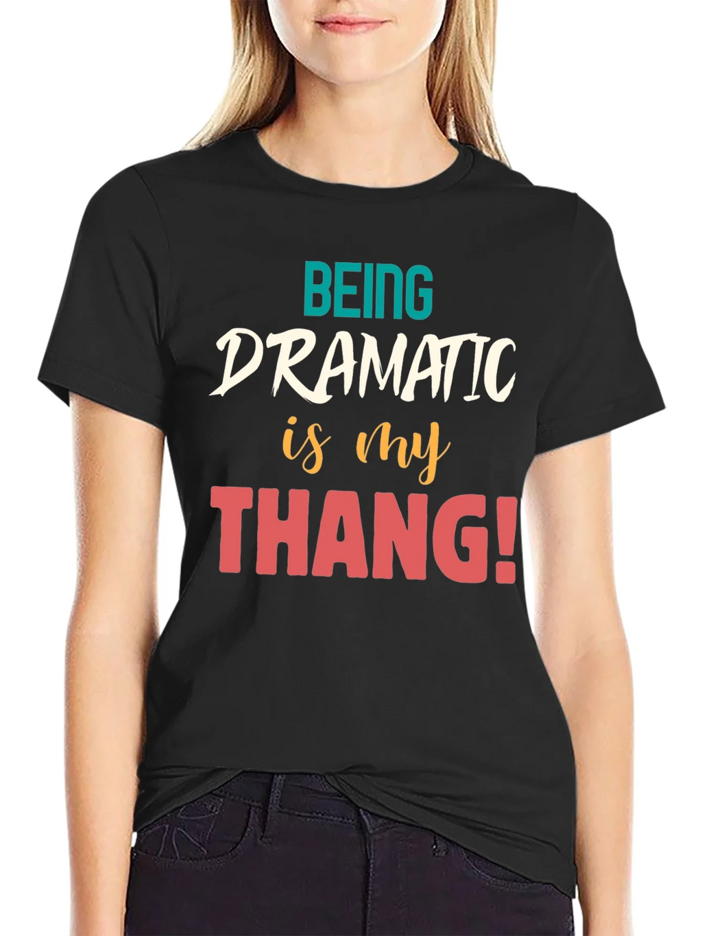 Dramatic Thang Graphic Tee - Black product image 2