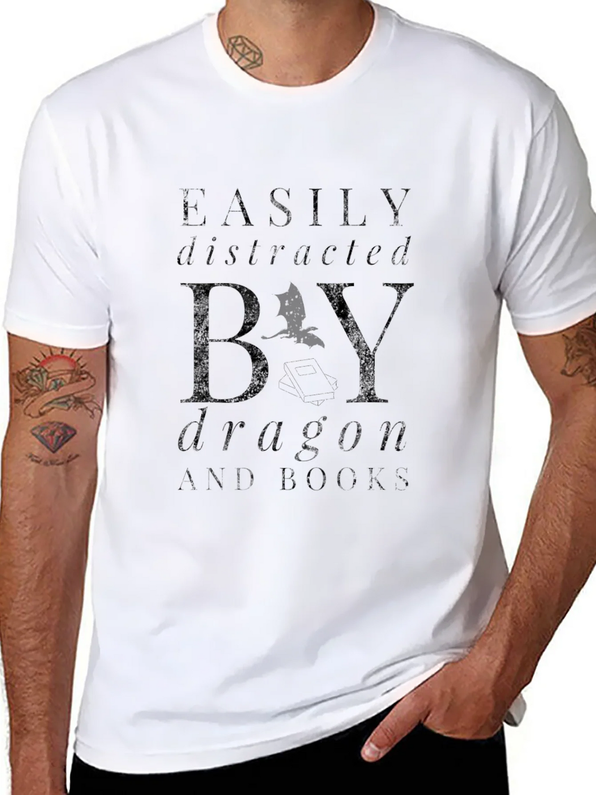 Dragon & Books T-Shirt product image 7