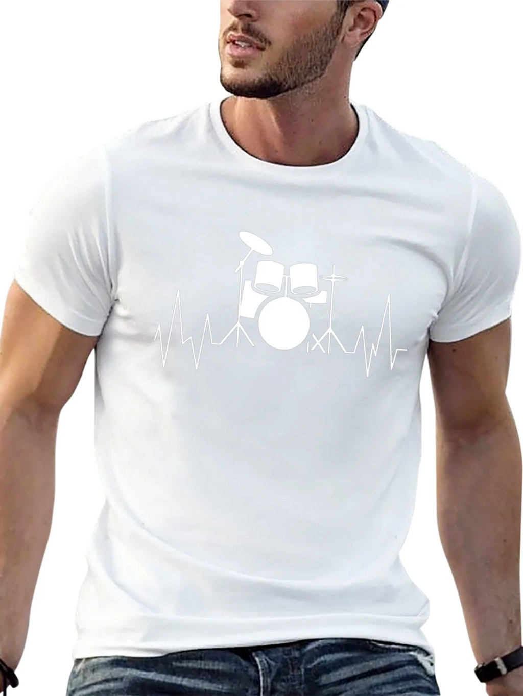Drum Heartbeat T-Shirt - Music Lover Tee product image 12