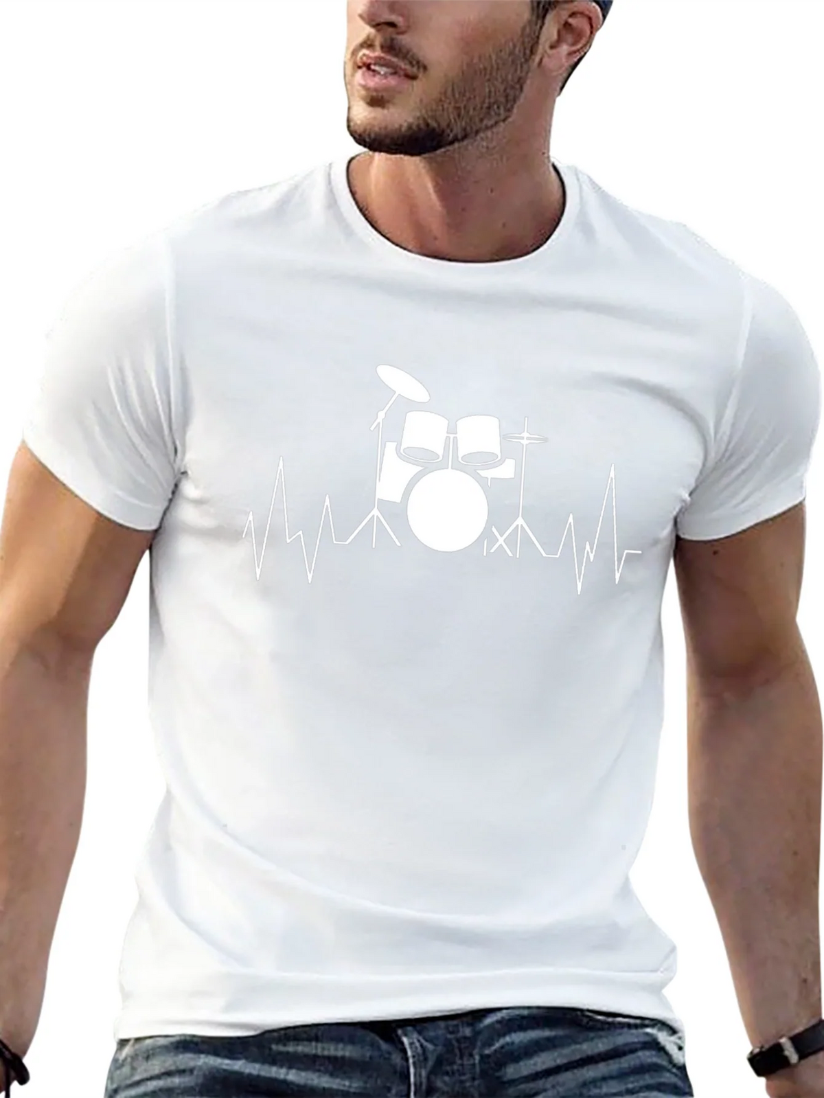 Drum Heartbeat T-Shirt - Music Lover Tee product image 12