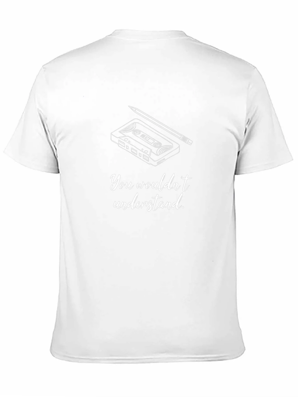 Cassette Tape & Pencil Graphic Tee - You Wouldnt Understand product image 10