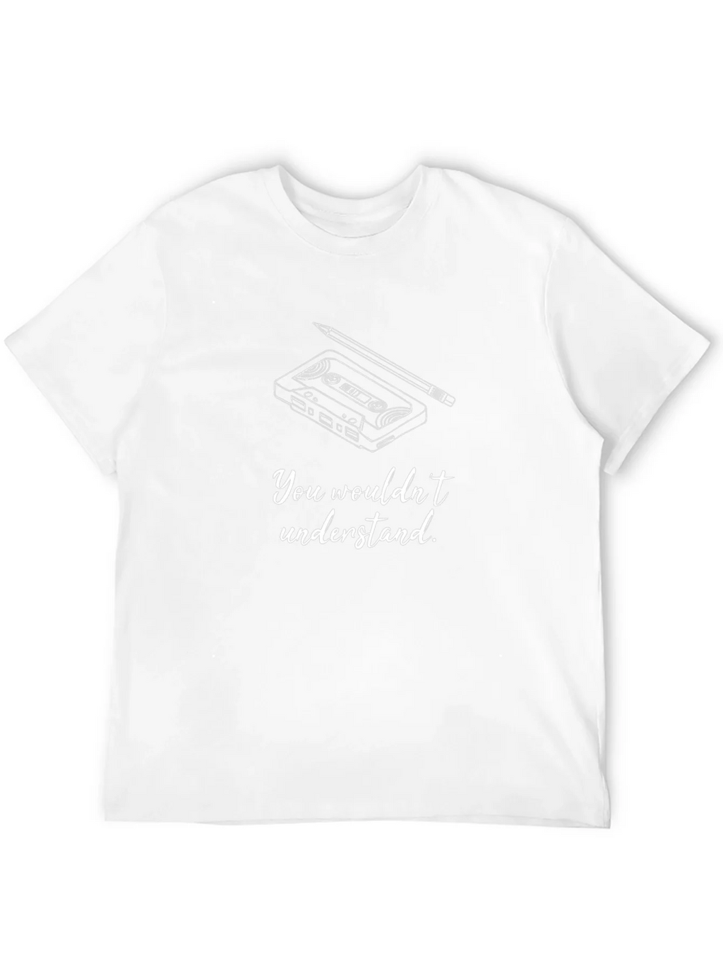 Cassette Tape & Pencil Graphic Tee - You Wouldnt Understand product image 11