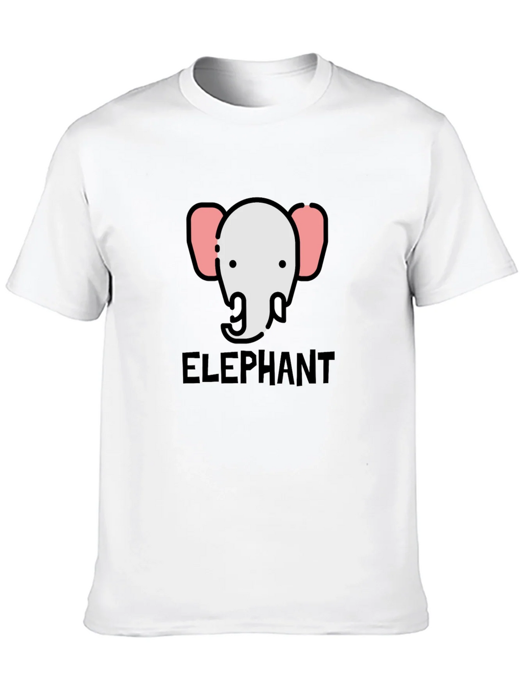 Elephant Graphic Tee - Black Cotton T-Shirt product image 9