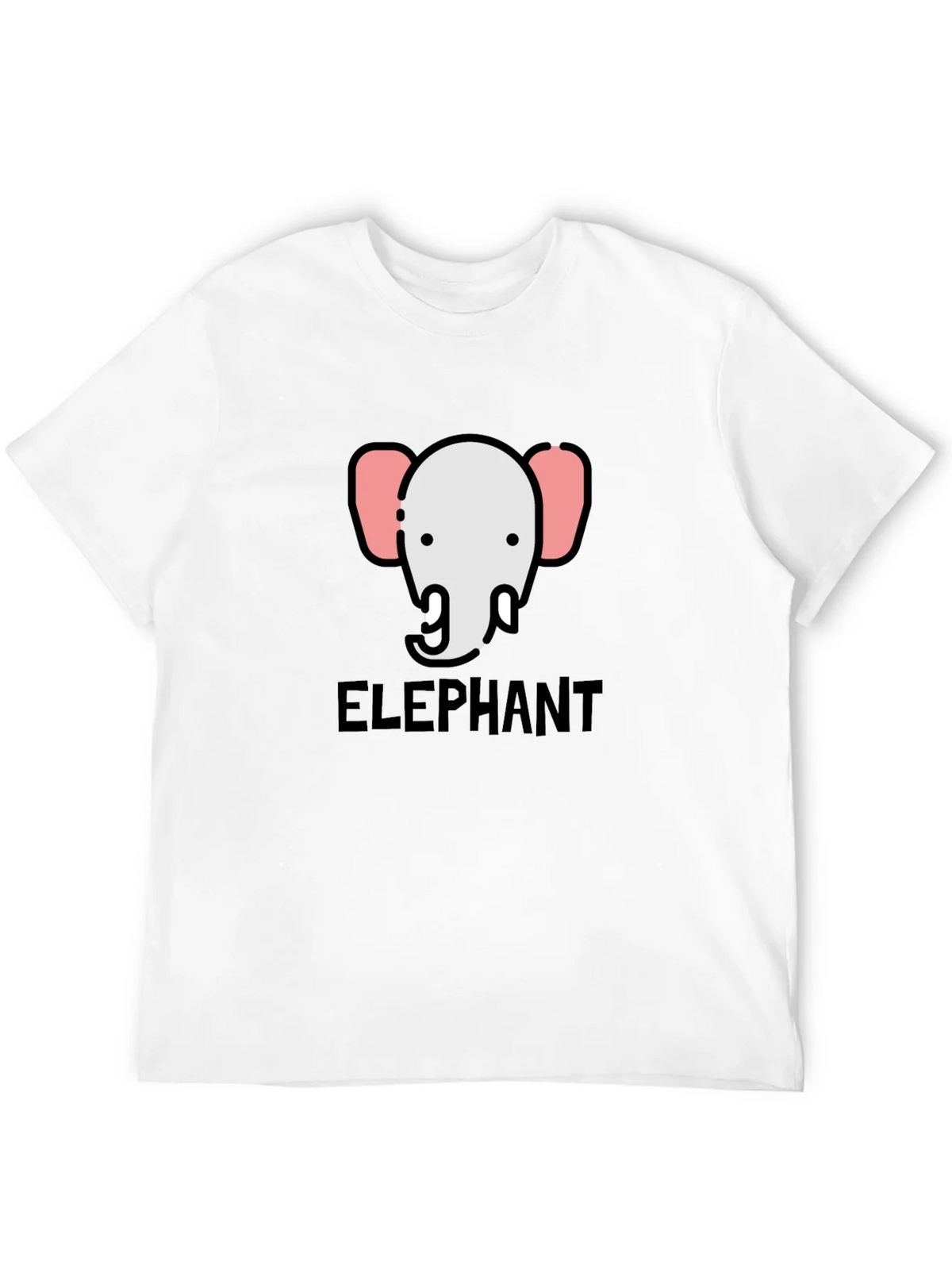Elephant Graphic Tee - Black Cotton T-Shirt product image 11