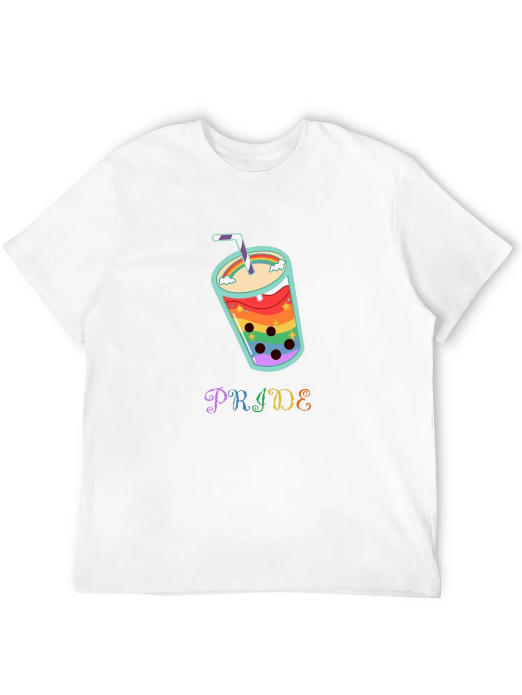 Pride Rainbow Boba Tea Graphic T-Shirt product image 11