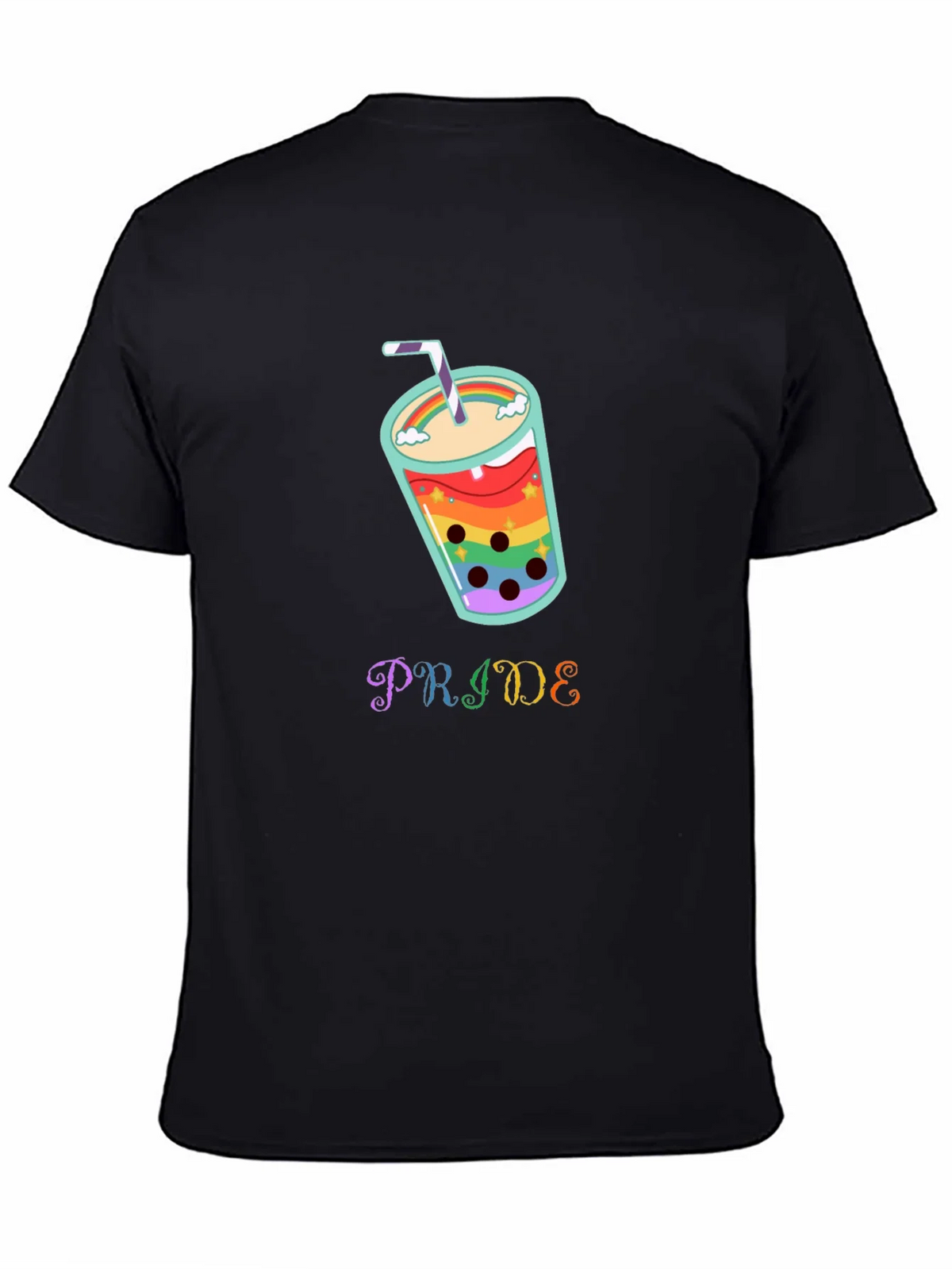 Pride Rainbow Boba Tea Graphic T-Shirt product image 4
