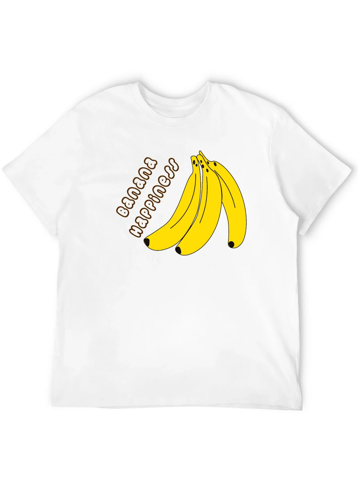 Banana Happiness Black T-Shirt - Unisex product image 1