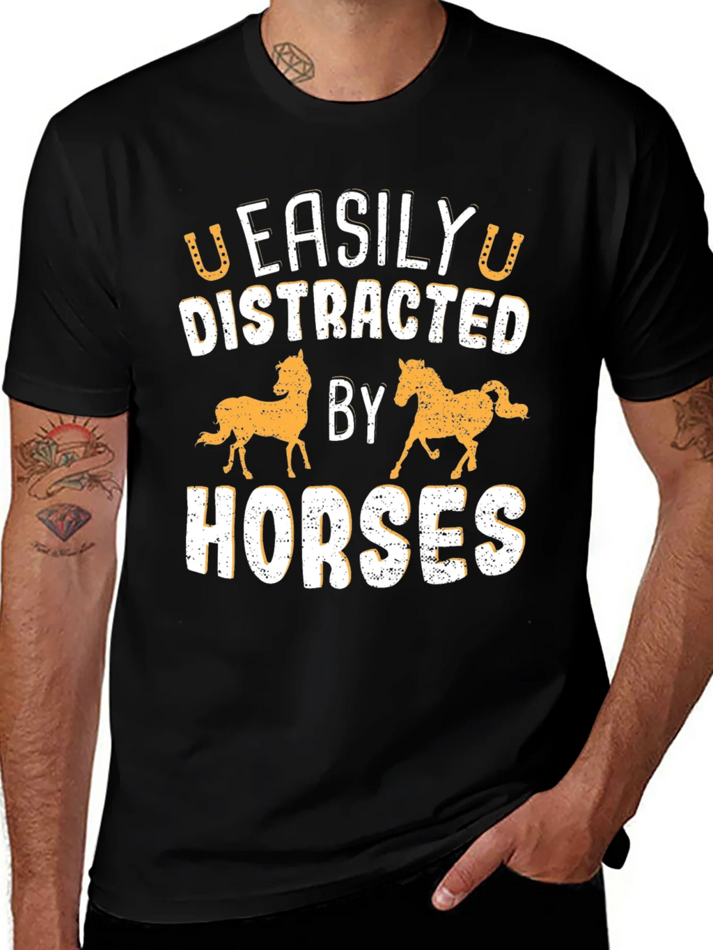 Easily Distracted By Horses Graphic T-Shirt product image 1