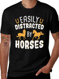 Easily Distracted By Horses Graphic T-Shirt product image 1