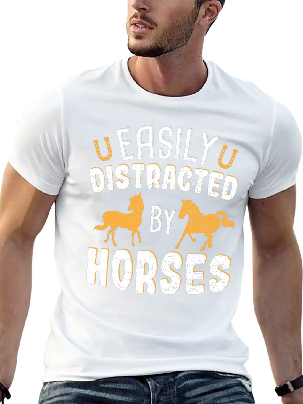 Easily Distracted By Horses Graphic T-Shirt product image 12