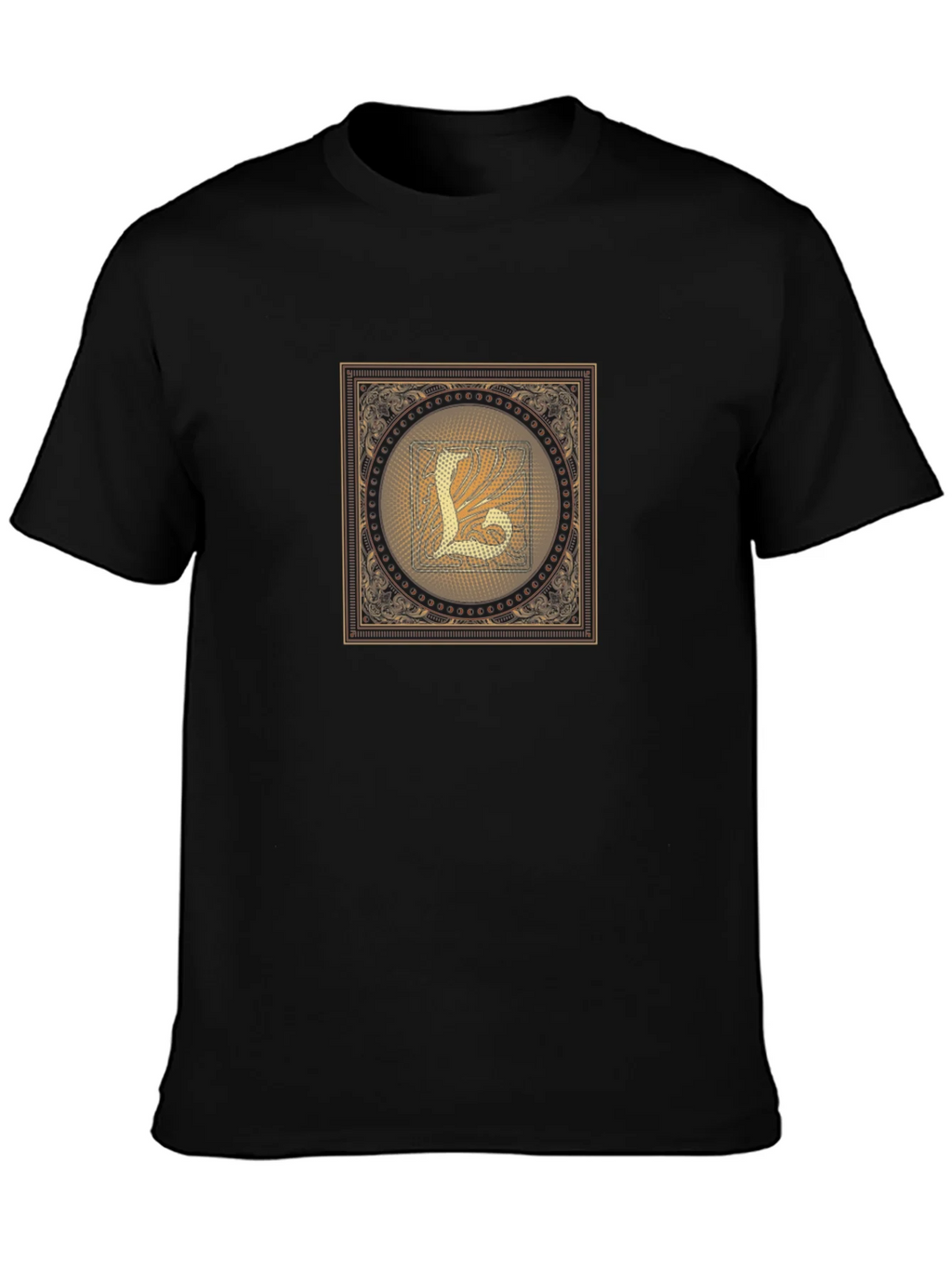 Ornate Letter L Graphic T-Shirt product image 3