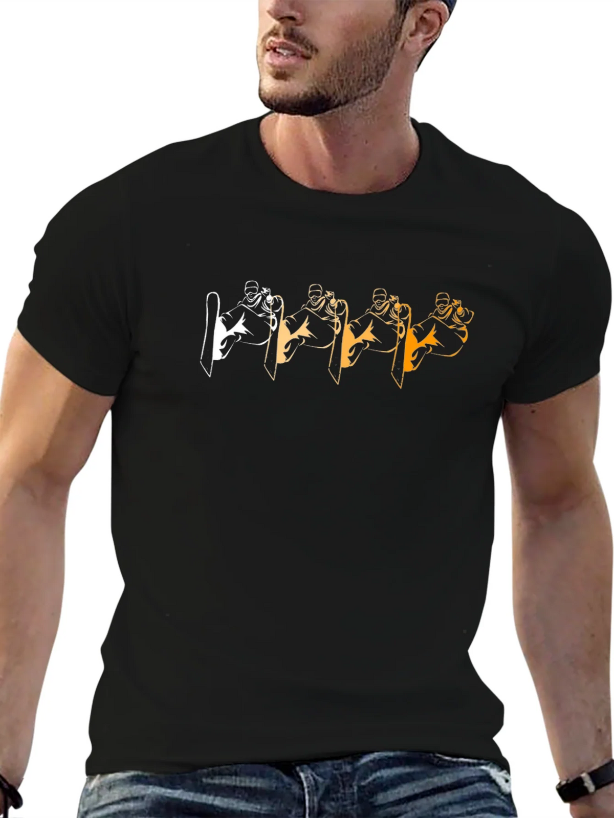 Cool Skier Graphic Tee - Black product image 6