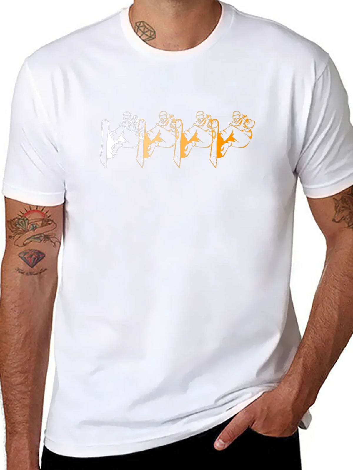 Cool Skier Graphic Tee - Black product image 7