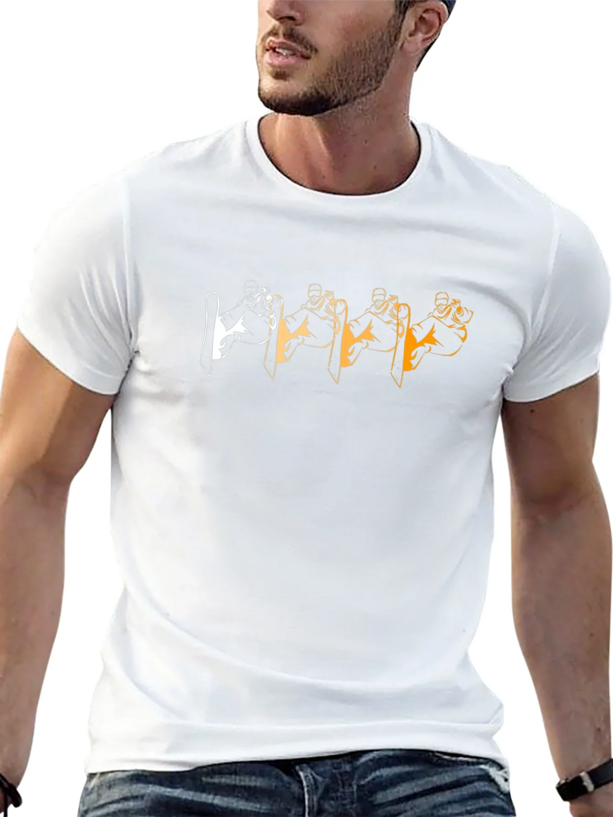 Cool Skier Graphic Tee - Black product image 12