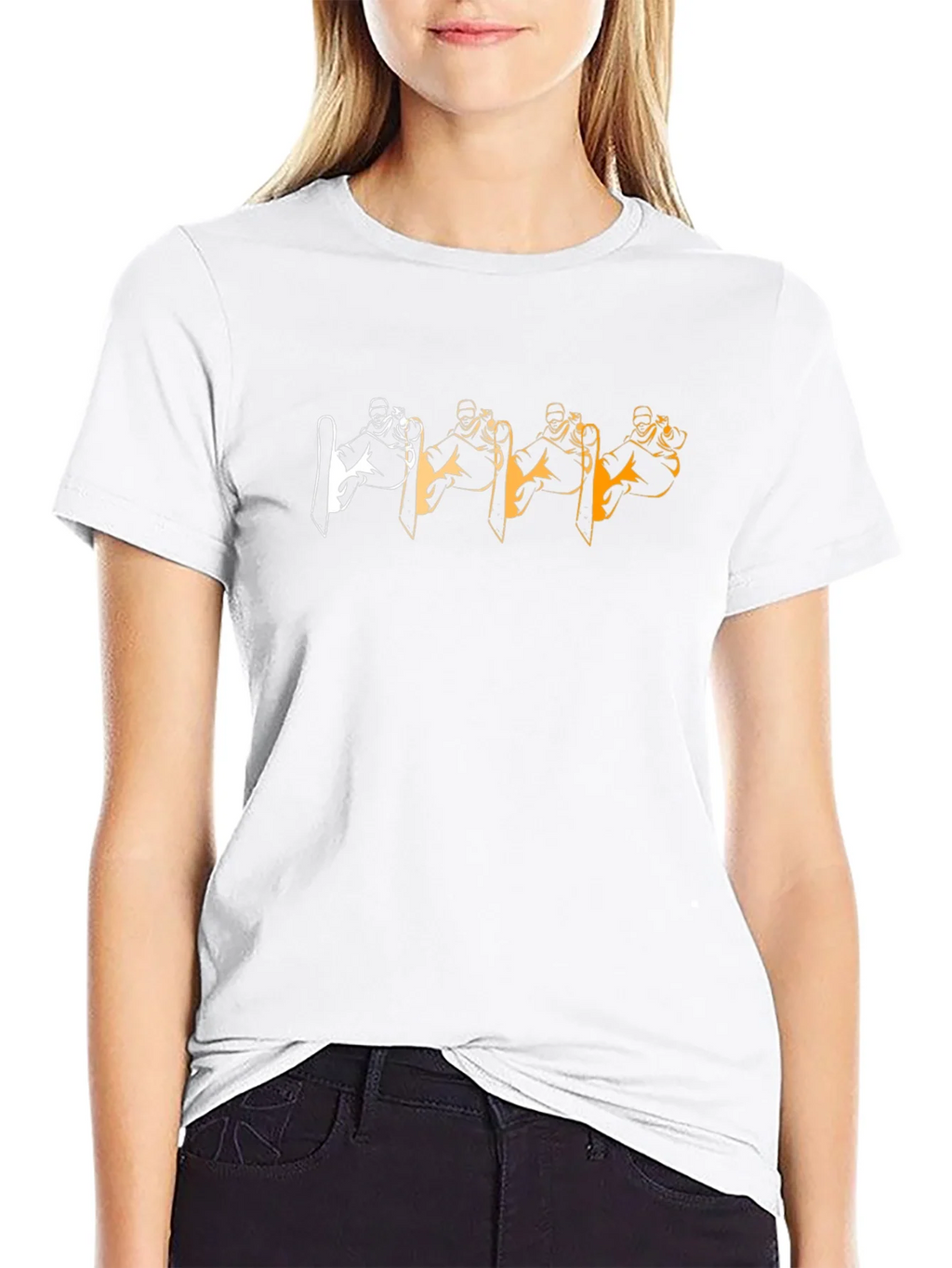 Cool Skier Graphic Tee - Black product image 8