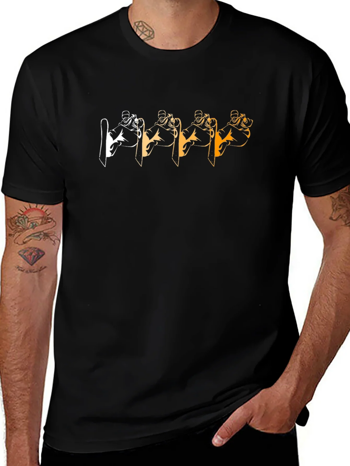 Cool Skier Graphic Tee - Black product image 1