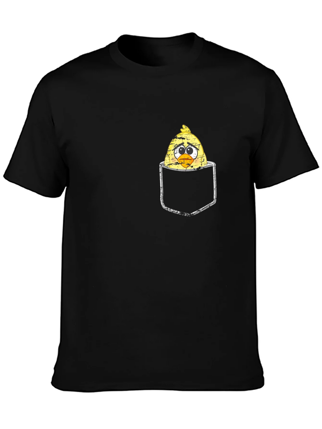 Sad Chick in Pocket Graphic T-Shirt product image 3