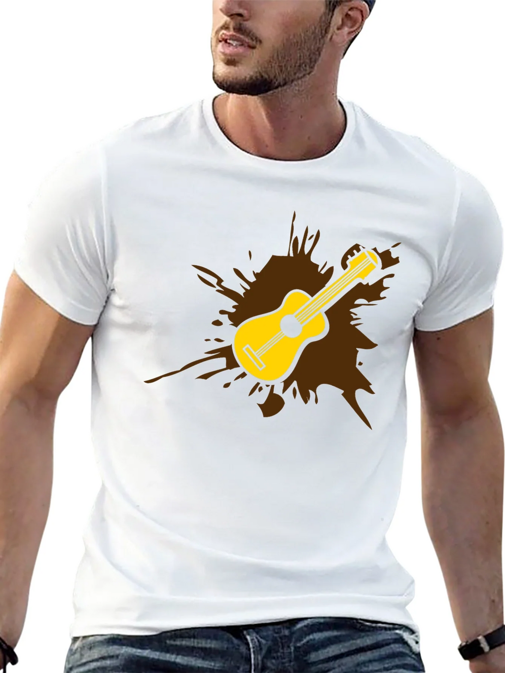 Guitar Splash Graphic Tee - Mens Black T-Shirt product image 12