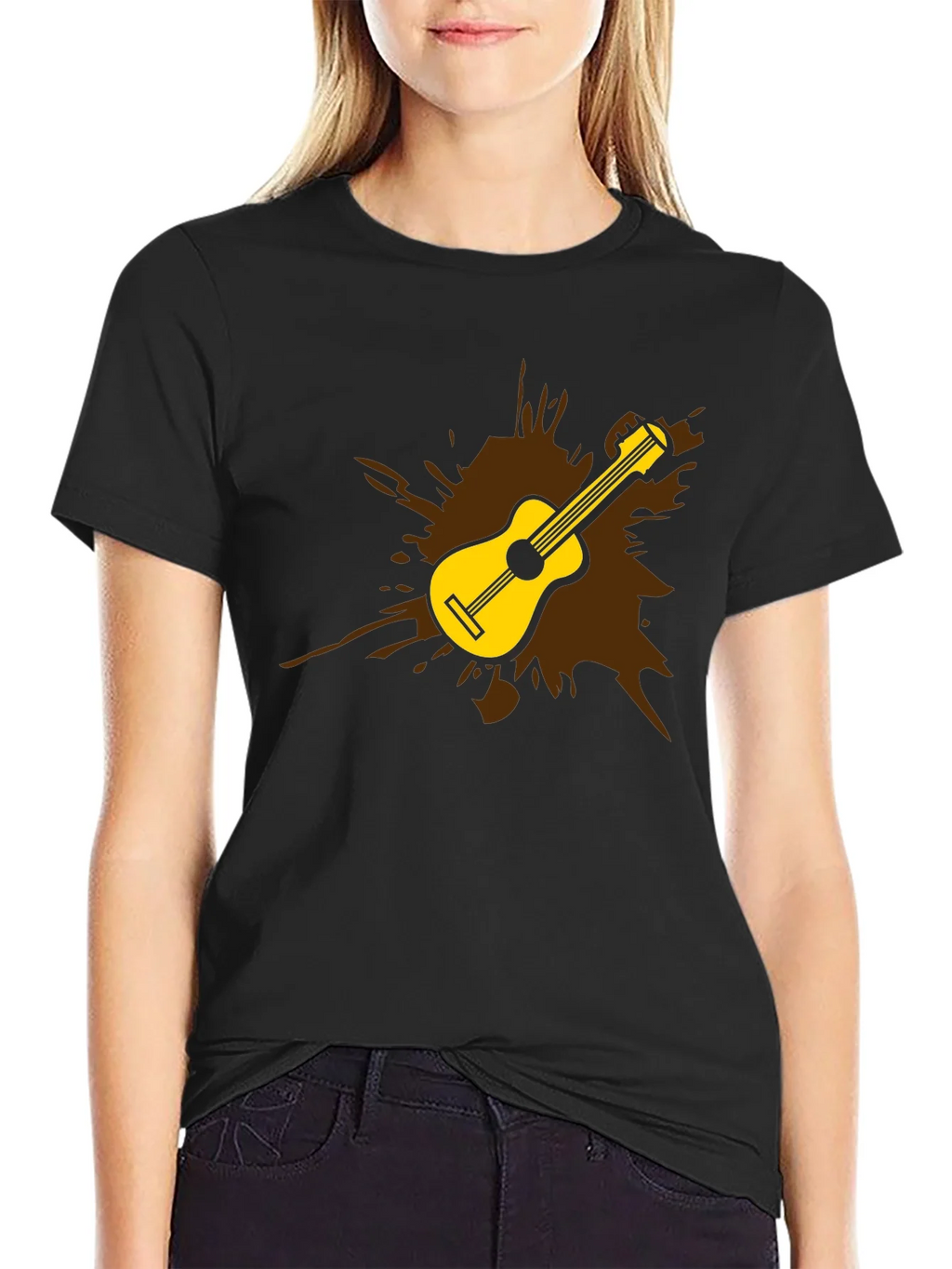 Guitar Splash Graphic Tee - Mens Black T-Shirt product image 2