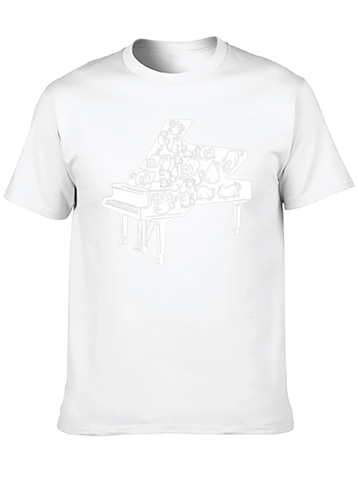 Cat Piano T-Shirt - Cool Music Lover Tee product image 9
