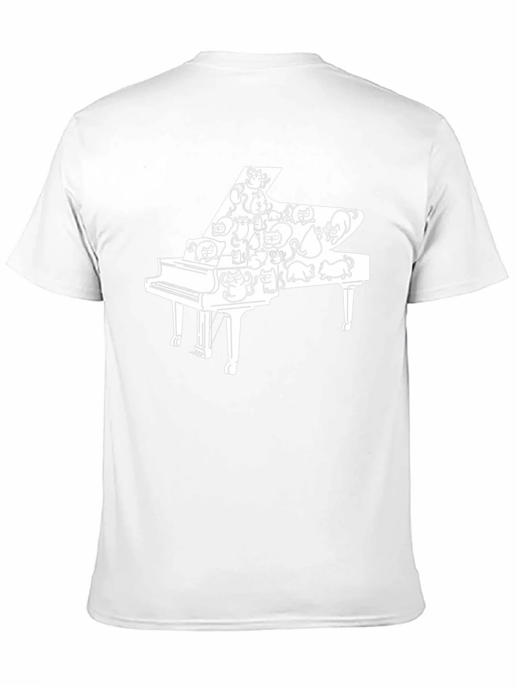 Cat Piano T-Shirt - Cool Music Lover Tee product image 10
