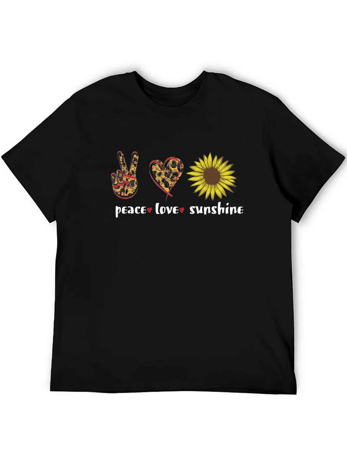 Peace Love Sunflower Graphic T-Shirt product image 5