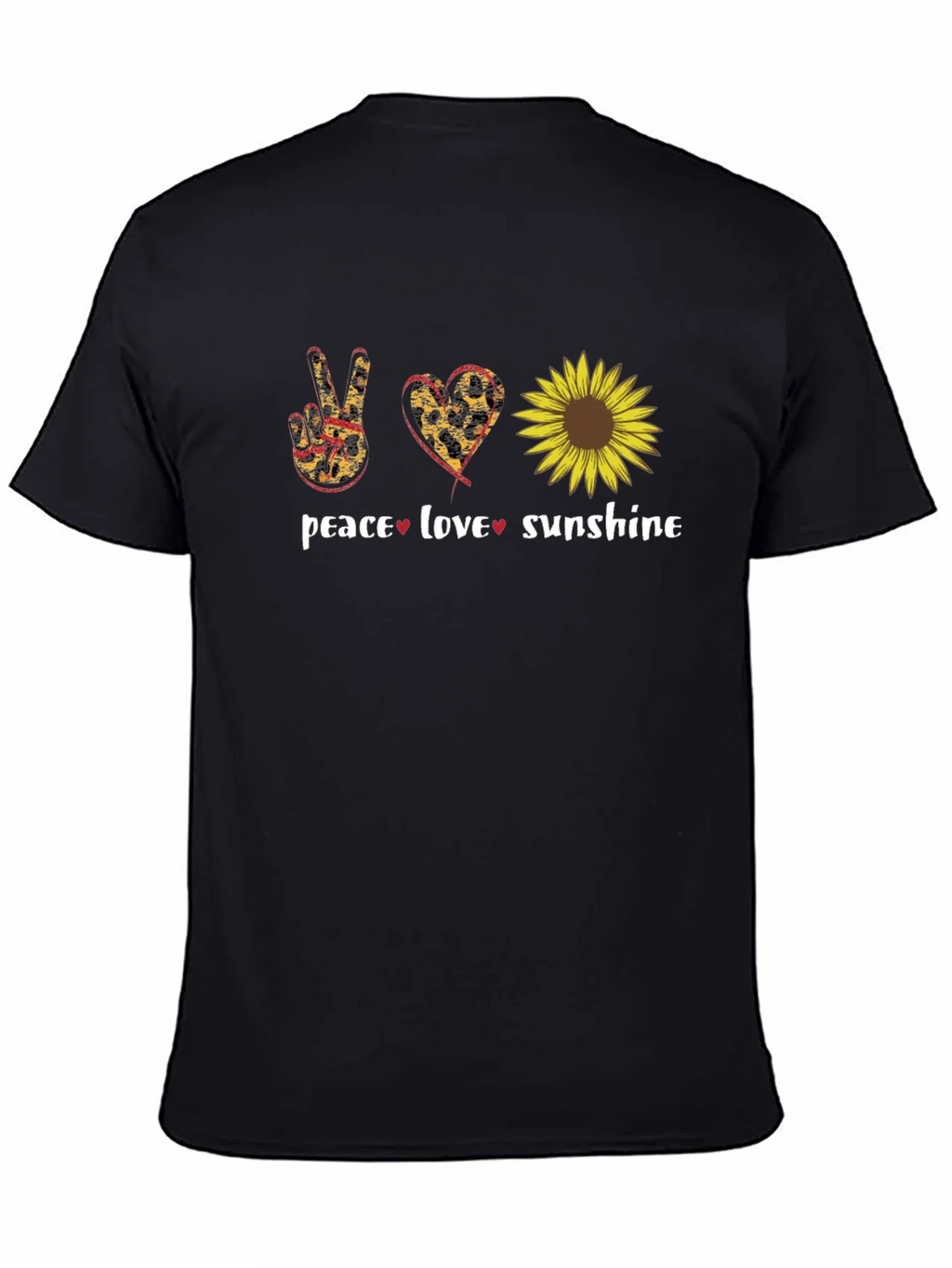 Peace Love Sunflower Graphic T-Shirt product image 4