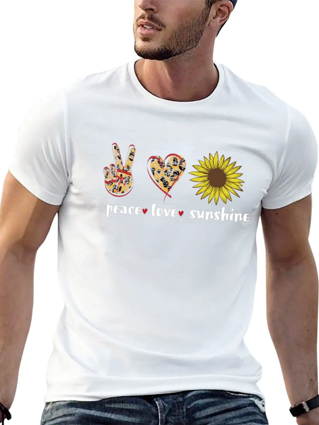 Peace Love Sunflower Graphic T-Shirt product image 12