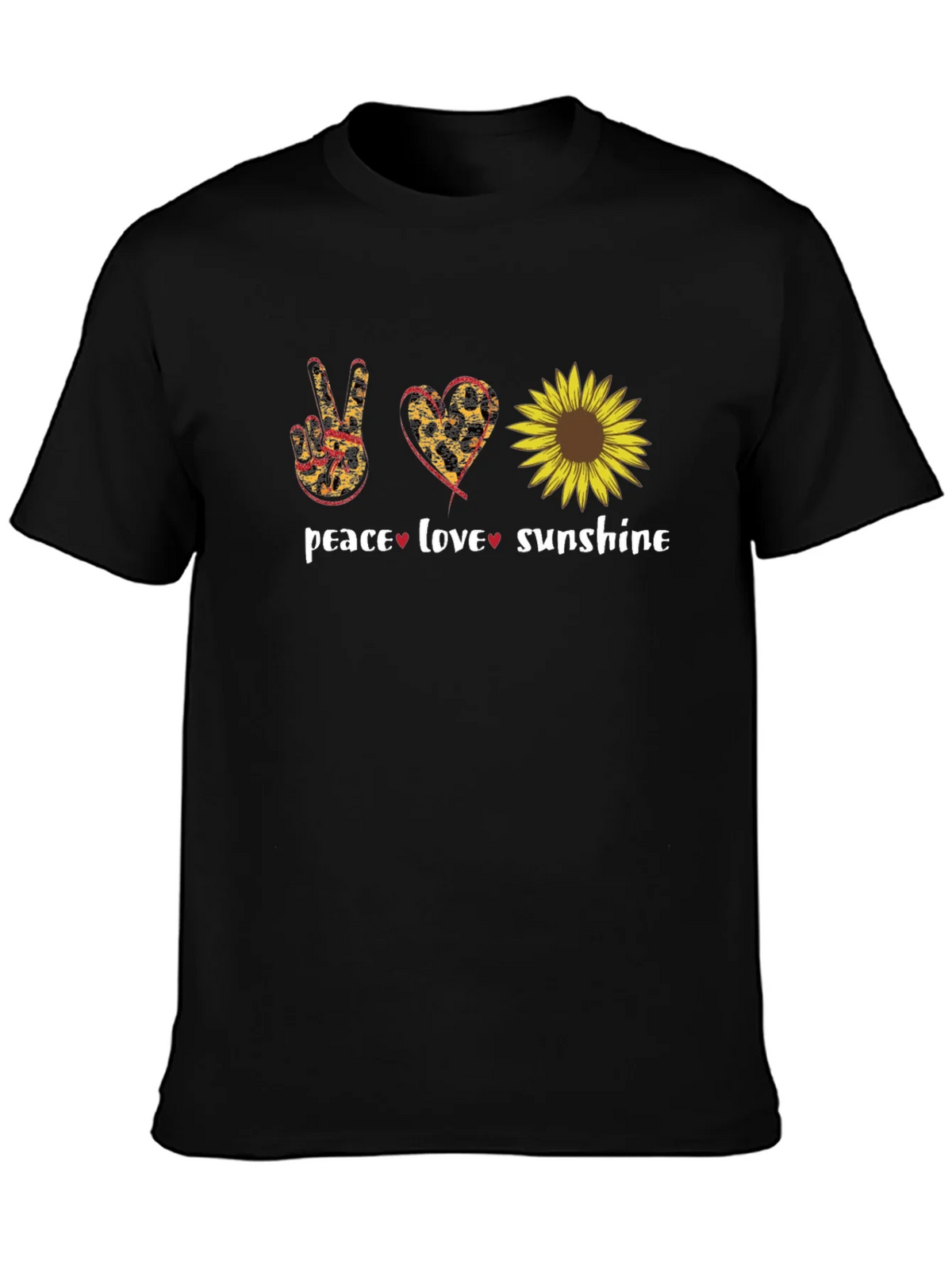 Peace Love Sunflower Graphic T-Shirt product image 3