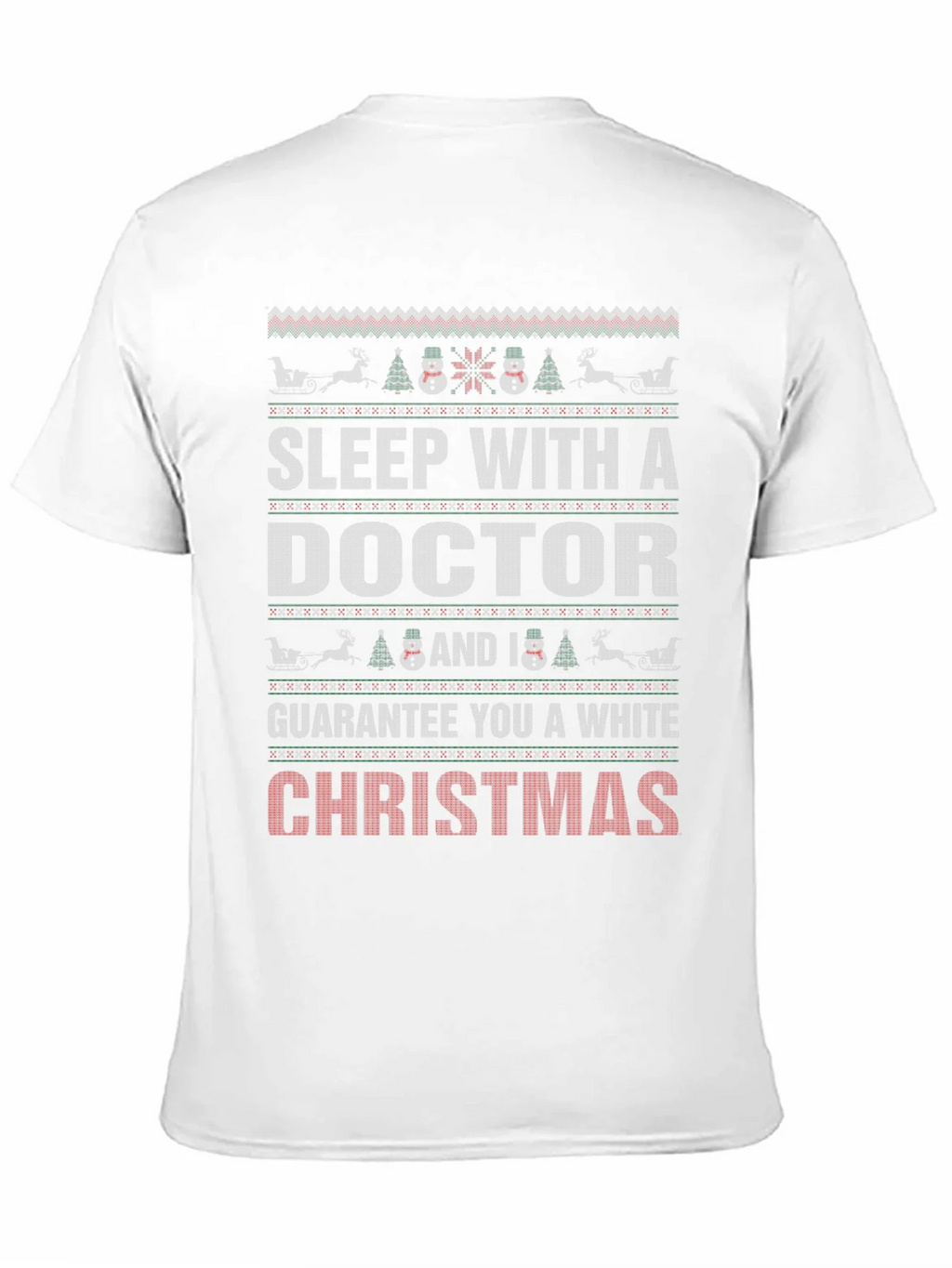 Sleep with a Doctor Christmas Holiday Graphic T-Shirt product image 10