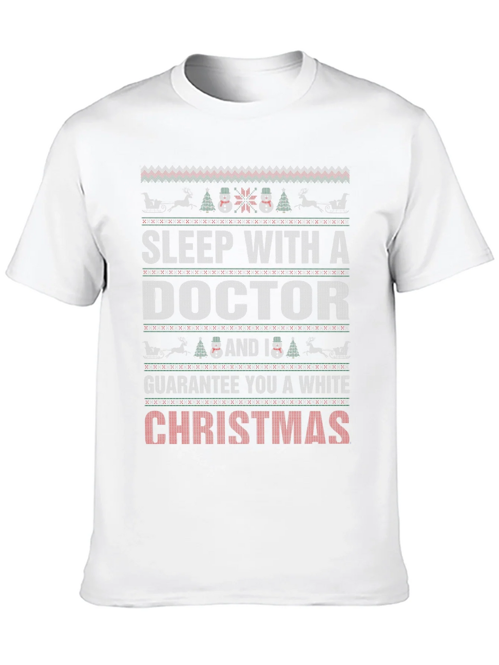 Sleep with a Doctor Christmas Holiday Graphic T-Shirt product image 9
